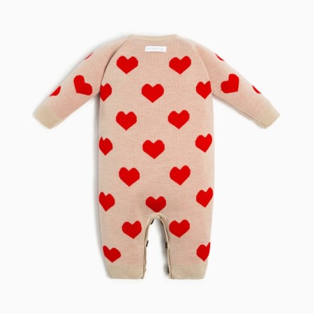 Knitted Knit Kroshka I “hearts”, height 80-86 cm-10