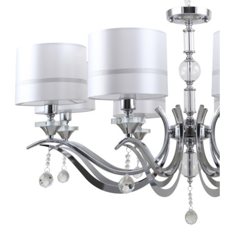 Suspended chandelier Flippe 8xe14 40w, size 86x86x53-110 cm, color chromium-2