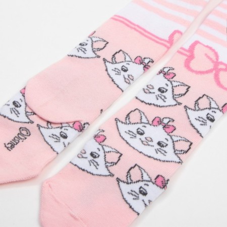 Children's tights "Marie", cats aristocrats, height 98-104 cm, white/pink color-1
