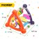 Developing toy "smart baby", color mix