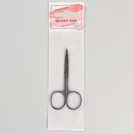 Scissors manicure, bent, 9 cm, silver color-5