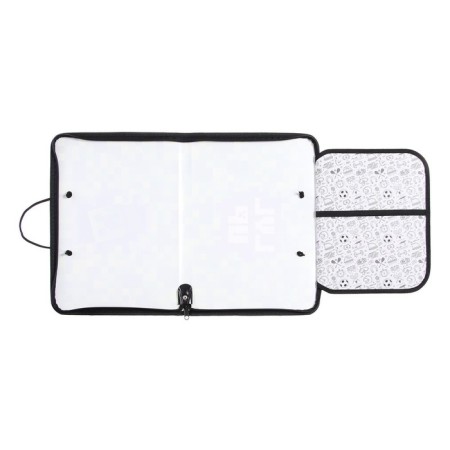 A4 labor folder with handles, 325 x 230 x 25 mm, zipper around, folding bar, plastic, PTR-6 calligrata "Pixels"-6