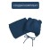 A cap on ties with ears Children's Amarobaby Pure Love Bear, with a lining, size 46-48 cm, color blue