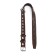 Leather collar with a lining decorated "Zononic", Osh 25-52 x 2.5 cm, mix of flowers