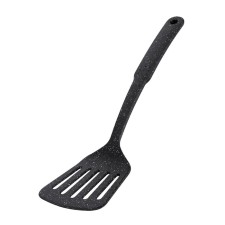 Лопатка Regent inox Punto nero, кулинарная, с прорезями, 32х9 см
