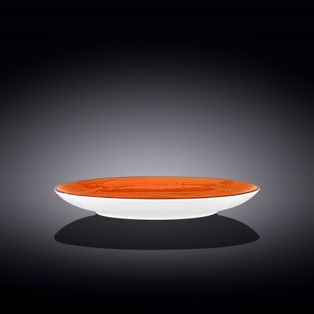 Round plate Wilmax England Spiral, D = 28 cm, Orange color-1