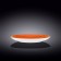 Round plate Wilmax England Spiral, D = 28 cm, Orange color