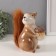 Piggy bank Ceramics "Squirrel with stoolen" 9x13x15.5 cm