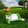 Garden figure "Princess Frog" 39x28x20cm