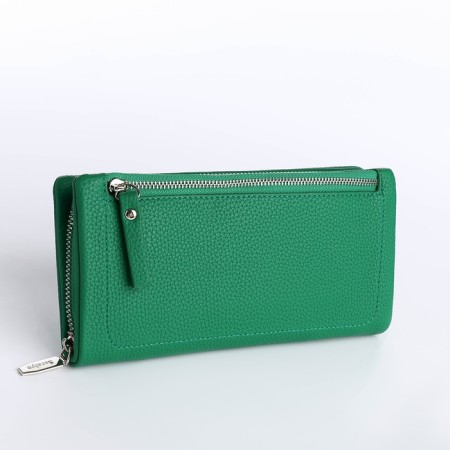 Women's wallet with lightning, green color-1