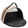 Bag - Animal carrying, semicircular, nylon, 39 x 19 x 27 cm, beige