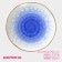 Porcelain shade "Cosmos", d = 27.5 cm, blue color