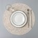 Serving napkin on the table "Leaves", d = 38 cm, beige color
