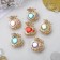 Hair crab "Arfa" apple, 2.3 cm, gold mix