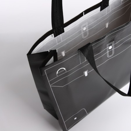Bag without fastening, black color-2