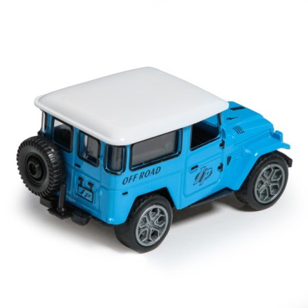 Metal jeep machine, inertial, blue color-2