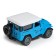 Metal jeep machine, inertial, blue color