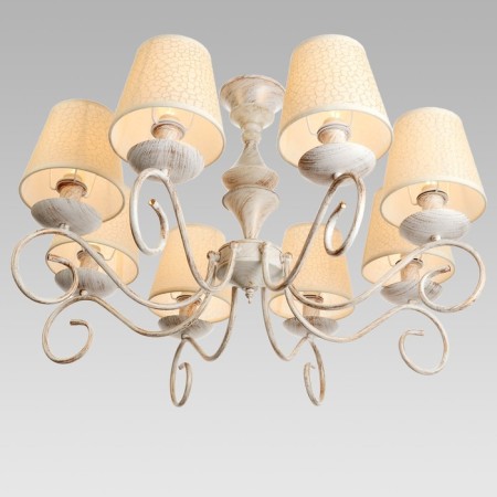 Jema chandelier 8x40W E14 Patinated gold 68x68x65 cm Bayerlux