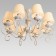 Jema chandelier 8x40W E14 Patinated gold 68x68x65 cm Bayerlux