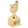 The reward figure “For Knowledge of the ABC”, Cup, plastic, gold, 13 x 5.5 x 5 cm.