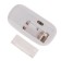 Mouse Luazon MB-1.0, wireless, optical, 1600 dpi, USB, white