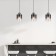 Suspended lamp with Trim, 40W glass ceiling, E27, 69x15 cm