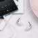 Hoco M71 headphones, wired, vacuum, microphone, 3.5 mm, 1.2 m, white