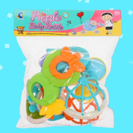 A set of rattles with teeth teeth, 9 items-7