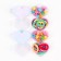 Hair elastic bands 20 pcs, hairpin crab 20 pcs, set, cold heart