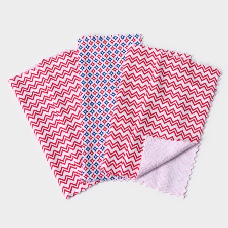 A set of napkins for harvesting shares, 220 g, 5 pcs, 30 × 30 cm, microfiber-7