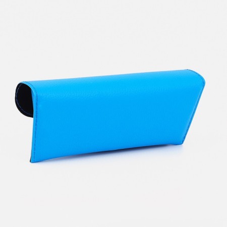 Case for glasses on the button, the color is bright blue-1