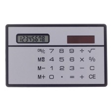 Calculator flat, 8-bit, silver case
