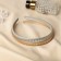 Hair cap "Felicia" braid, 1.1 cm, silver gold