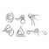Metal puzzle “Riddles of ancient India”, set of 6 pcs.