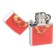Lighter "Fiery Heart" in a metal box, silicon, gasoline, 6x8 cm