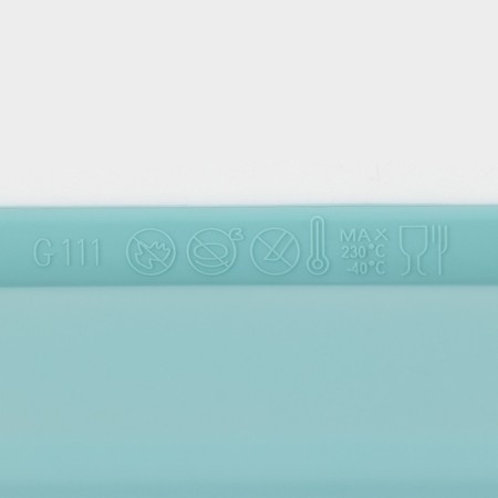 Silicone form for baking "Bread", 31.5 × 14 × 6.5 cm, turquoise color-5