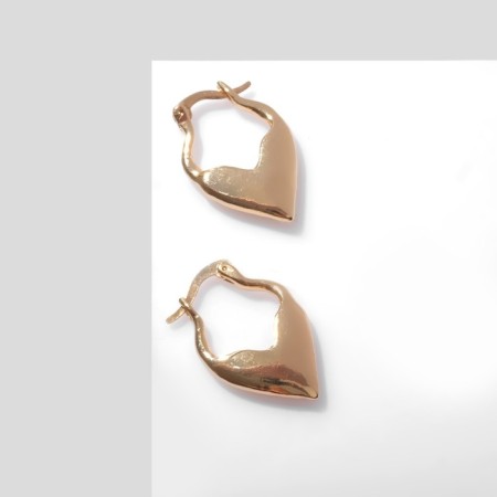 Earrings "Heart" miniature, color gold-1