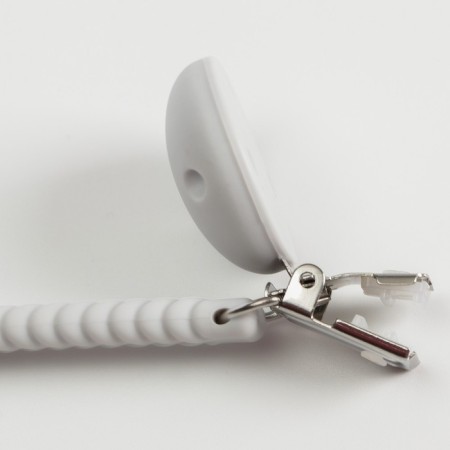 Holder for the nipple - dummy "pigtail", silicone, gray color-3
