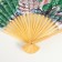 Fan bamboo, textile h = 50 cm "peacocks on a branch" white