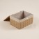 Basket for storing manual weaving with a lid, paper 30x20x15.5 cm