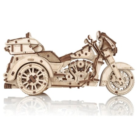 A prefabricated EWA wooden model “Motorcycle. Trike "-2