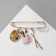 Pin "Artist" with pendants, 7 cm, color in gold