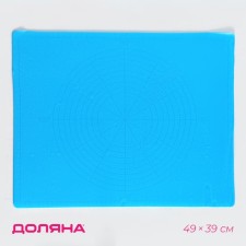 Baking rug with marking the shade 