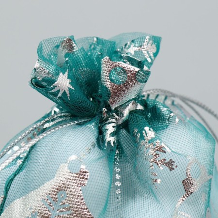 Bag Gift Organza "Toys on the Christmas tree", 10 x 12 cm +/- 1.5 cm, New Year-3