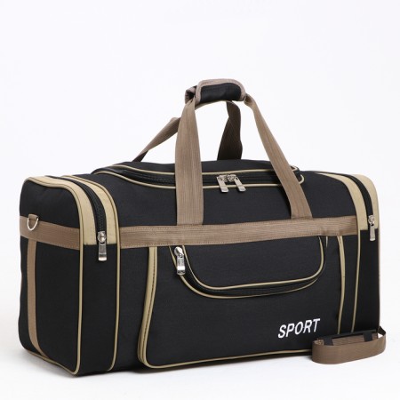 Road bag with lightning, long belt, black color