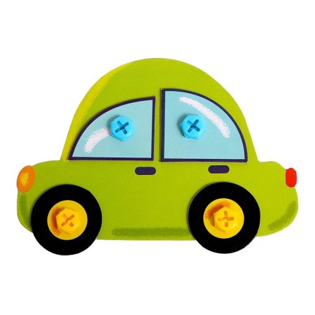 Designer "Funny transport", 50 parts, 4 cards-2