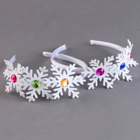 Carnival rim "snowflakes" with rhinestones-4