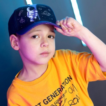 Children's cap "Space", rr. 52-54 cm-8