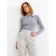 Women's trousers with minku wraps: Modern Classic color-gray, pr 50