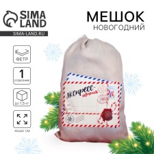 New Year's bag of Santa Claus 